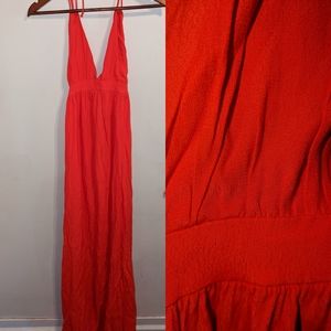 Gorgeous forever21 tomato red long dress